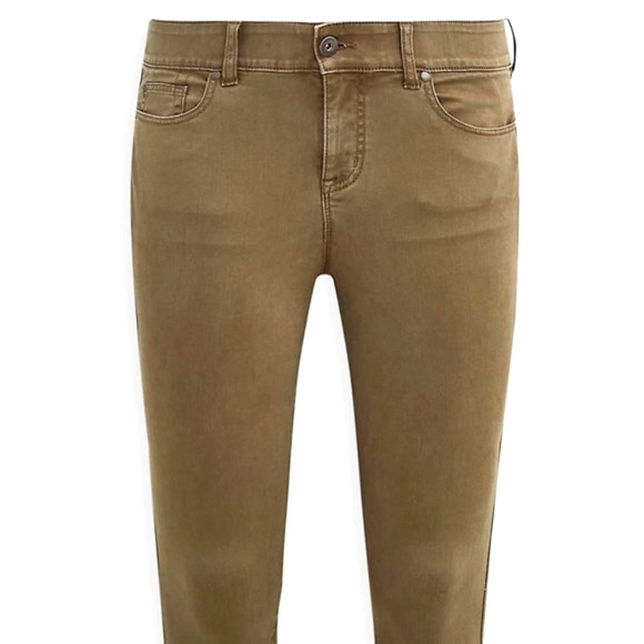 ❤️NWT VINTAGE TORRID JEAN CROP BOMBSHELL SKINNY SUPER SOFT HIGH-RISE DUSTY OLIVE - Picture 8 of 13